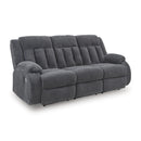  Manufacturer Color_Steel -- Signature Design by Ashley Observation Power Reclining Fabric Sofa IMAGE 1