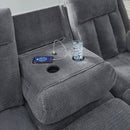  Manufacturer Color_Steel -- Signature Design by Ashley Observation Power Reclining Fabric Sofa IMAGE 8