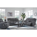  Manufacturer Color_Steel -- Signature Design by Ashley Observation Power Reclining Fabric Sofa IMAGE 9