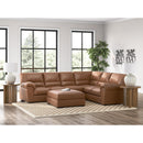  Manufacturer Color_Caramel  -- Signature Design by Ashley WillowBend Leather Look Ottoman IMAGE 5