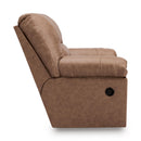  Manufacturer Color_Caramel -- Signature Design by Ashley WillowBend Rocker Leather Look Recliner IMAGE 3