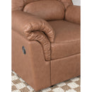  Manufacturer Color_Caramel -- Signature Design by Ashley WillowBend Rocker Leather Look Recliner IMAGE 6