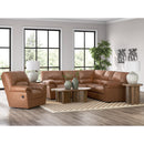  Manufacturer Color_Caramel -- Signature Design by Ashley WillowBend Rocker Leather Look Recliner IMAGE 8