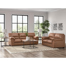  Manufacturer Color_Caramel  -- Signature Design by Ashley WillowBend Stationary Leather Look Sofa IMAGE 7