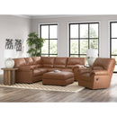  Manufacturer Color_Caramel  -- Signature Design by Ashley WillowBend Leather Look 2 pc Sectional IMAGE 5