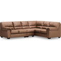  Manufacturer Color_Caramel -- Signature Design by Ashley WillowBend Leather Look 3 pc Sectional IMAGE 1