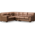  Manufacturer Color_Caramel -- Signature Design by Ashley WillowBend Leather Look 3 pc Sectional IMAGE 1