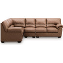  Manufacturer Color_Caramel  -- Signature Design by Ashley WillowBend Leather Look 3 pc Sectional IMAGE 2