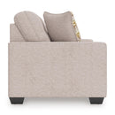 Manufacturer Color_Stone  -- Signature Design by Ashley Larimer Stationary Fabric Loveseat IMAGE 3