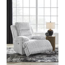  Manufacturer Color_Alloy -- Signature Design by Ashley Falls Fabric Recliner with Wall Recline IMAGE 6