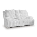  Manufacturer Color_Alloy -- Signature Design by Ashley Falls Power Reclining Fabric Loveseat with Console IMAGE 1