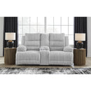  Manufacturer Color_Alloy -- Signature Design by Ashley Falls Power Reclining Fabric Loveseat with Console IMAGE 5