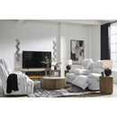  Manufacturer Color_Alloy -- Signature Design by Ashley Falls Power Reclining Fabric Sofa IMAGE 16