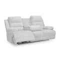  Manufacturer Color_Alloy -- Signature Design by Ashley Falls Power Reclining Fabric Sofa IMAGE 1