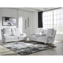  Manufacturer Color_Alloy -- Signature Design by Ashley Falls Power Reclining Fabric Sofa IMAGE 8