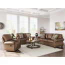  Manufacturer Color_Earth  -- Signature Design by Ashley Chasemore Stationary Leather Look Loveseat IMAGE 11