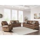  Manufacturer Color_Earth  -- Signature Design by Ashley Chasemore Stationary Leather Look Sofa IMAGE 11