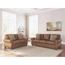  Manufacturer Color_Earth  -- Signature Design by Ashley Chasemore Stationary Leather Look Sofa IMAGE 7