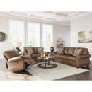  Manufacturer Color_Earth -- Signature Design by Ashley Chasemore Swivel Glider Leather Look Recliner IMAGE 14