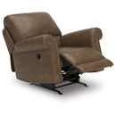  Manufacturer Color_Earth -- Signature Design by Ashley Chasemore Swivel Glider Leather Look Recliner IMAGE 2