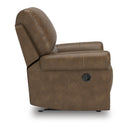  Manufacturer Color_Earth -- Signature Design by Ashley Chasemore Swivel Glider Leather Look Recliner IMAGE 4