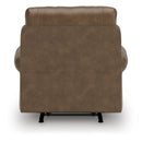  Manufacturer Color_Earth -- Signature Design by Ashley Chasemore Swivel Glider Leather Look Recliner IMAGE 6