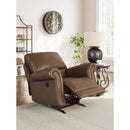  Manufacturer Color_Earth -- Signature Design by Ashley Chasemore Swivel Glider Leather Look Recliner IMAGE 8
