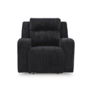  Manufacturer Color_Black -- Signature Design by Ashley Forest Lake Power Fabric Recliner IMAGE 3