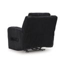  Manufacturer Color_Black -- Signature Design by Ashley Forest Lake Power Fabric Recliner IMAGE 5