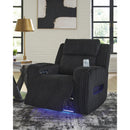 Manufacturer Color_Black -- Signature Design by Ashley Forest Lake Power Fabric Recliner IMAGE 7