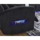  Manufacturer Color_Black -- Signature Design by Ashley Forest Lake Power Reclining Fabric Sofa IMAGE 11
