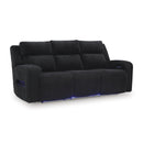 Manufacturer Color_Black -- Signature Design by Ashley Forest Lake Power Reclining Fabric Sofa IMAGE 1