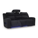  Manufacturer Color_Black -- Signature Design by Ashley Forest Lake Power Reclining Fabric Sofa IMAGE 2