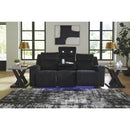  Manufacturer Color_Black -- Signature Design by Ashley Forest Lake Power Reclining Fabric Sofa IMAGE 6