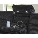  Manufacturer Color_Black -- Signature Design by Ashley Forest Lake Power Reclining Fabric Sofa IMAGE 7
