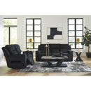  Manufacturer Color_Black -- Signature Design by Ashley Forest Lake Power Reclining Fabric Loveseat with Console IMAGE 14