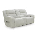  Manufacturer Color_Alloy -- Forest Lake PC6420318 Power Reclining Loveseat with Console and Adjustable Headrest IMAGE 1