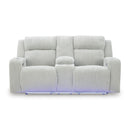  Manufacturer Color_Alloy -- Forest Lake PC6420318 Power Reclining Loveseat with Console and Adjustable Headrest IMAGE 4