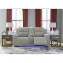  Manufacturer Color_Alloy -- Forest Lake PC6420318 Power Reclining Loveseat with Console and Adjustable Headrest IMAGE 8