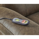  Manufacturer Color_Earth -- Signature Design by Ashley Stockworth Rocker Leather Look Recliner IMAGE 8