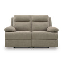  Manufacturer Color_Mocha --  Signature Design by Ashley Side Swipe Reclining Fabric Loveseat IMAGE 3