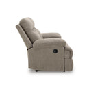  Manufacturer Color_Mocha --  Signature Design by Ashley Side Swipe Reclining Fabric Loveseat IMAGE 4