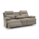  Manufacturer Color_Mocha -- Signature Design by Ashley Side Swipe Stationary Fabric Sofa IMAGE 2