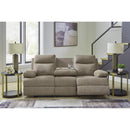  Manufacturer Color_Mocha -- Signature Design by Ashley Side Swipe Stationary Fabric Sofa IMAGE 8