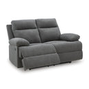  Manufacturer Color_Charcoal --  Side-Swipe PC9140686 Reclining Loveseat IMAGE 2