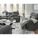  Manufacturer Color_Charcoal  --  Side-Swipe PC9140689 Reclining Sofa with Drop Down Table IMAGE 10