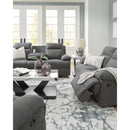  Manufacturer Color_Charcoal  --  Side-Swipe PC9140689 Reclining Sofa with Drop Down Table IMAGE 12