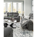  Manufacturer Color_Charcoal  --  Side-Swipe PC9140689 Reclining Sofa with Drop Down Table IMAGE 16