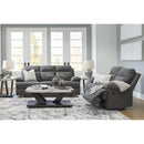  Manufacturer Color_Charcoal  --  Side-Swipe PC9140689 Reclining Sofa with Drop Down Table IMAGE 19