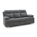  Manufacturer Color_Charcoal  --  Side-Swipe PC9140689 Reclining Sofa with Drop Down Table IMAGE 1